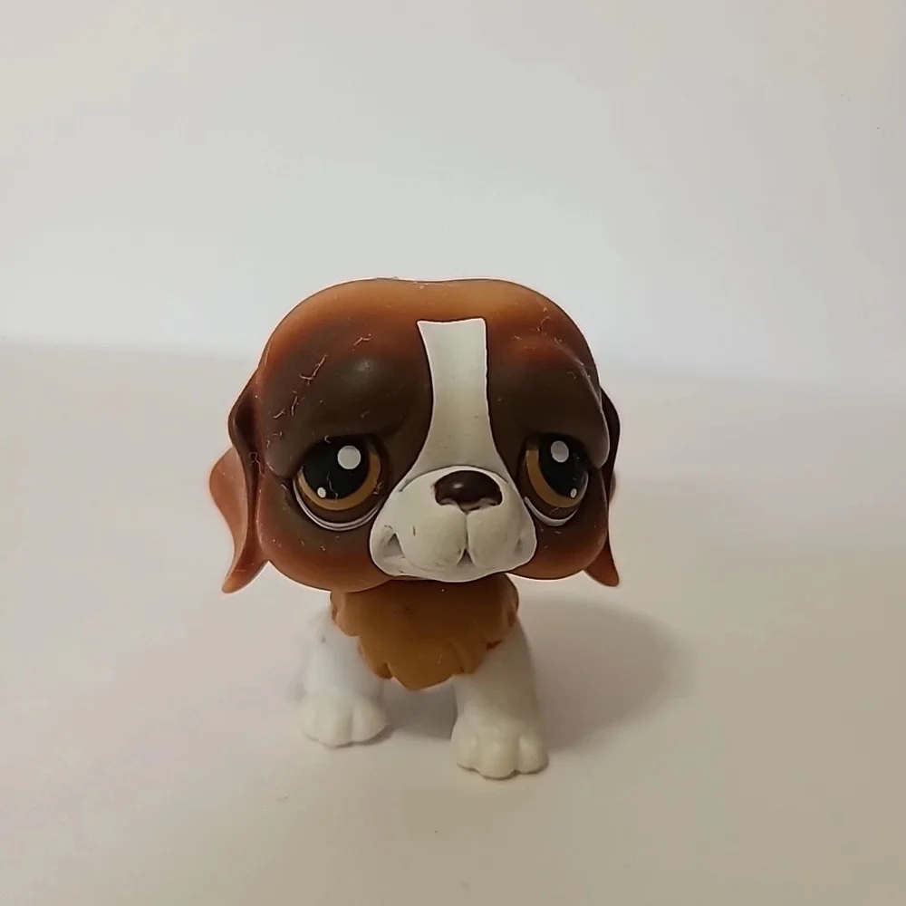 LITTLEST PET SHOP LPS #229 Dog Brown St Bernard Brown Eyes - Picture 1 of 3